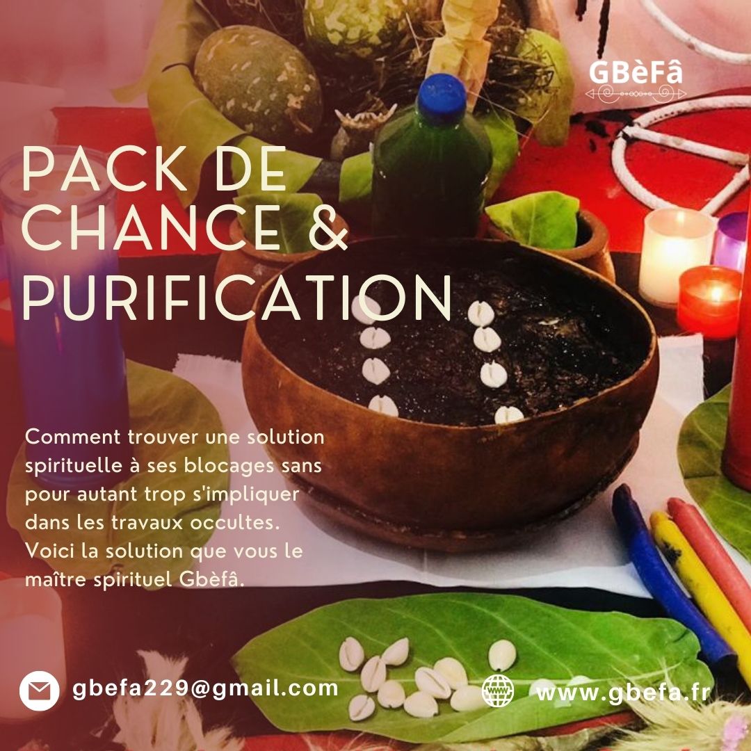 PACK DE PURIFICATION ET REUSSITE