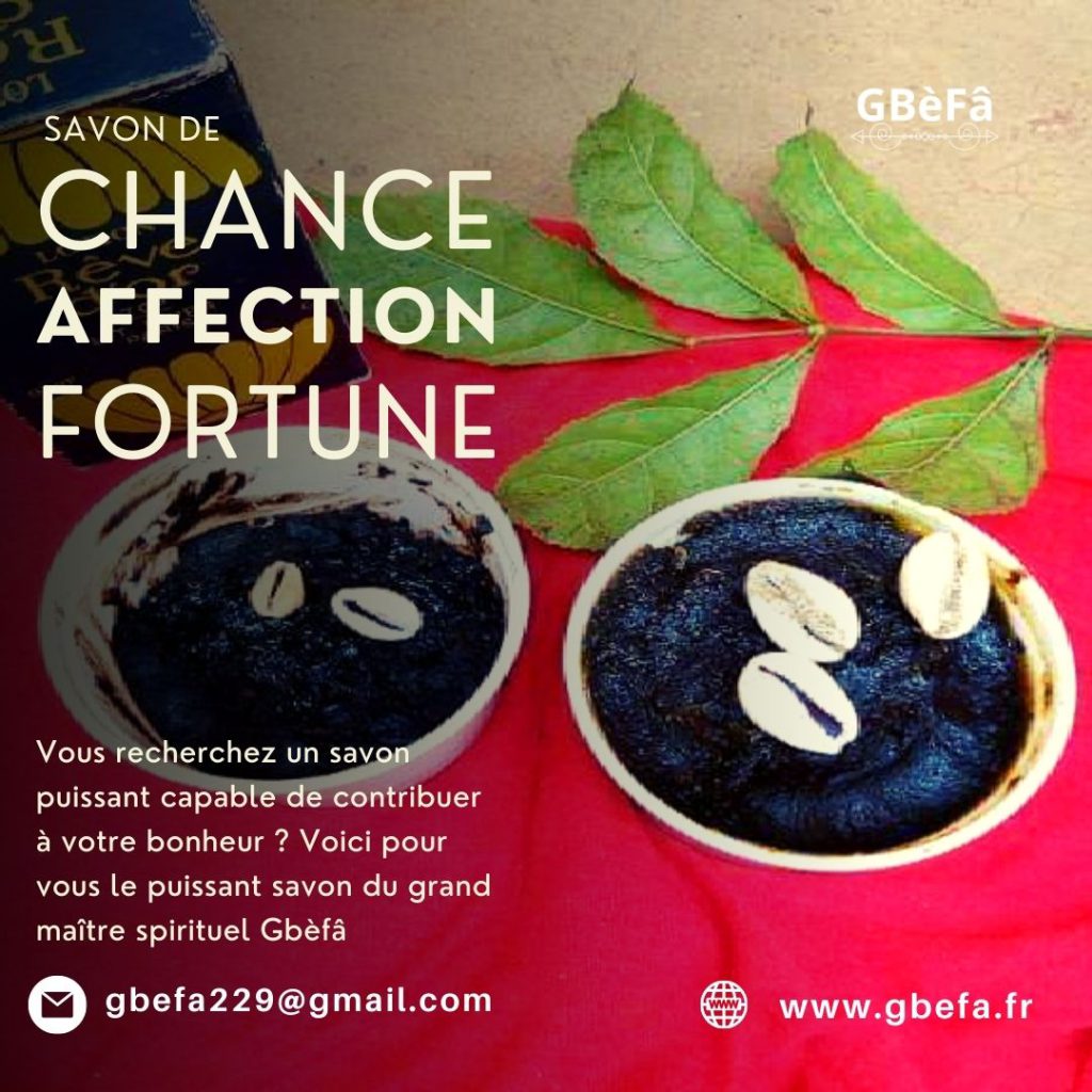 SAVON DE CHANCE, AFFECTION ET FORTUNE