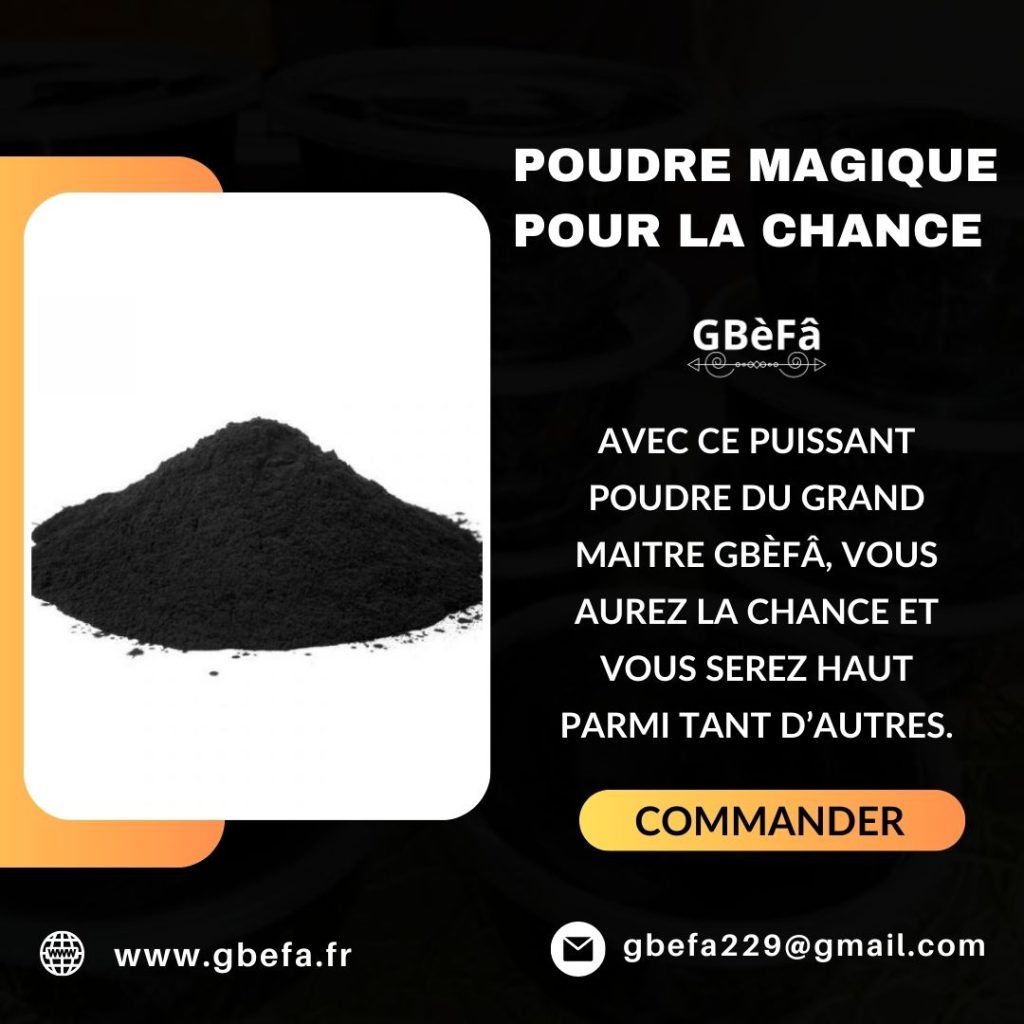 POUDRE MAGIQUE POUR LA CHANCE